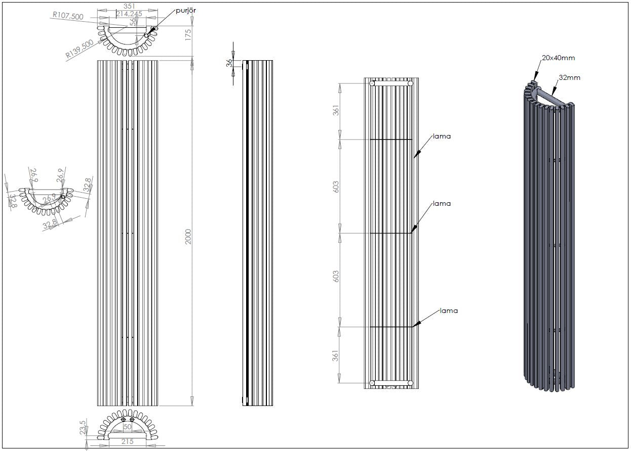 K-Rad Cincinnati Vertical Radiator
