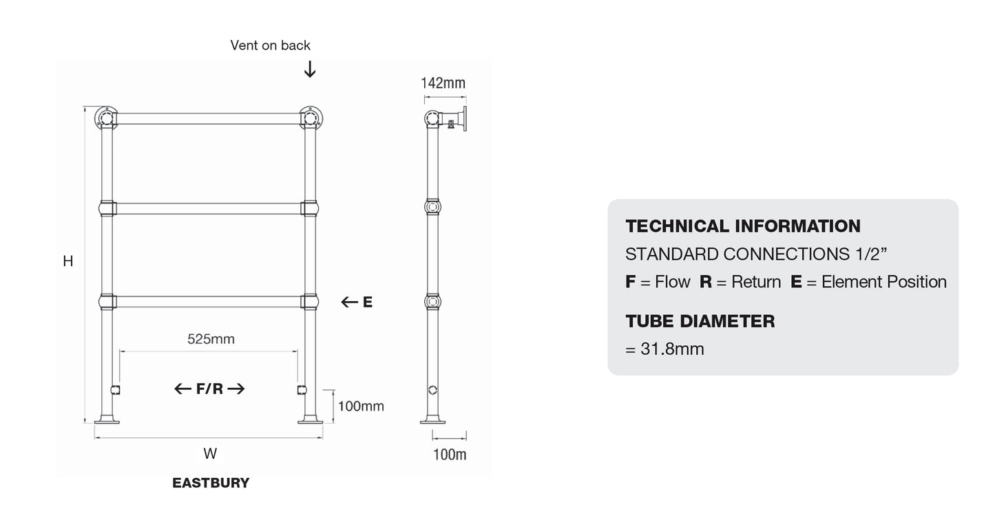 DQ Eastbury Towel Rail