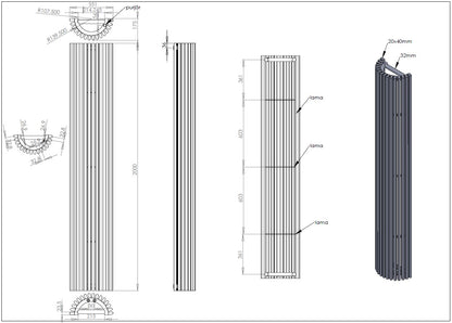 K-Rad Cincinnati Vertical Radiator